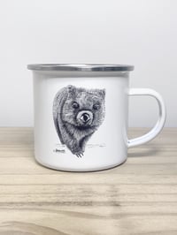 Image 1 of ‘Bernie' the Wombat Enamel Mug