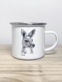 Image 1 of ‘Geraldine' the Kangaroo Enamel Mug