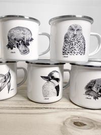 Image 2 of ‘Keith' the Kookaburra Enamel Mug