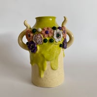Image 4 of Ceramic Earthenware Bud Vase IX