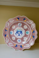 Large Manganese Romantic Platter