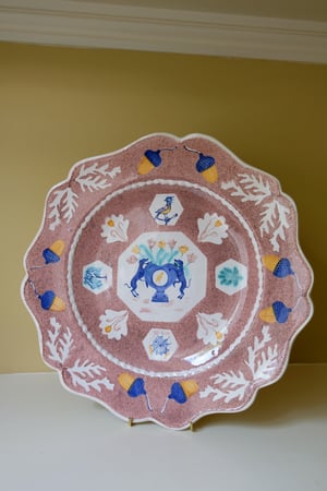 Image of Large Manganese Romantic Platter