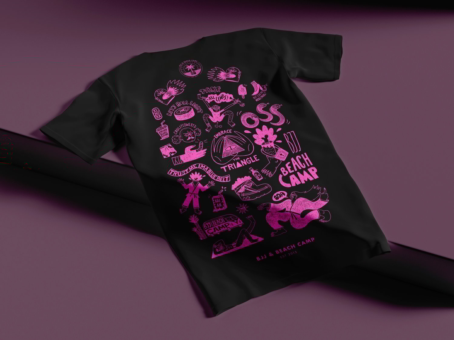 Image of BJJ&BEACH CAMP 2023 limited edition T-shirt