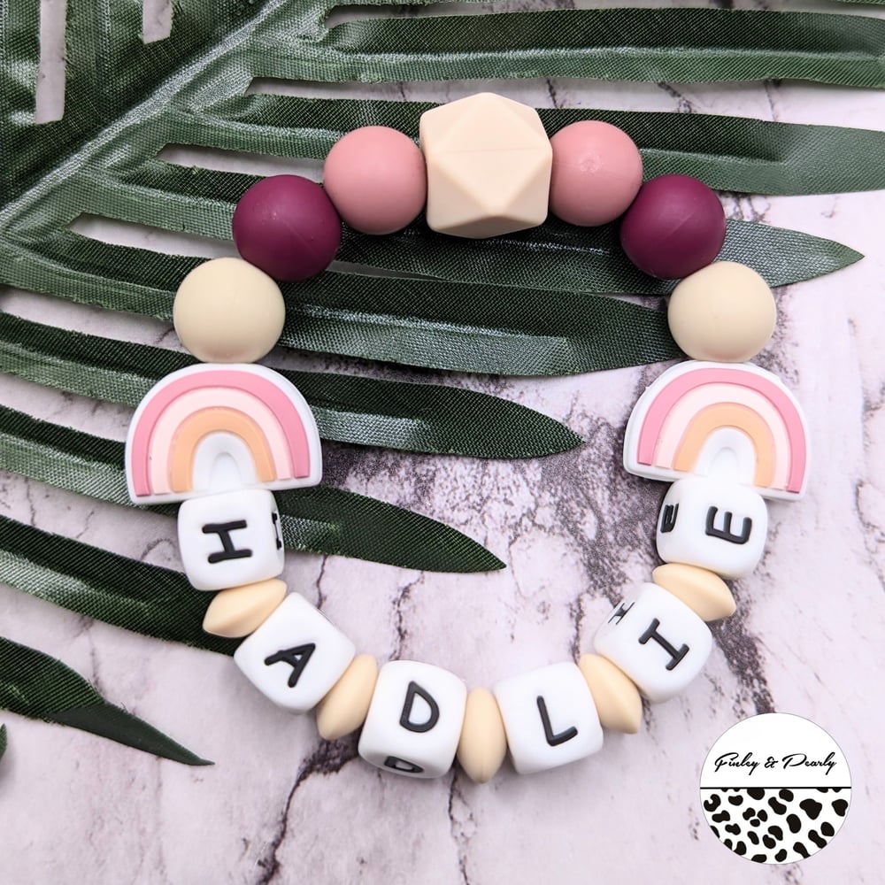 TEETHING RING: Rainbow Charm