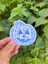 Porcelain Pumpkin Waterproof Vinyl Sticker