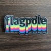Flagpole Rainbow Logo Sticker