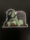 Zombie Tramp Grave Sticker