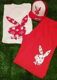 Image 1 of Playboy Bunny Set "DIFFERENT" Shirt + Shorts + Hat