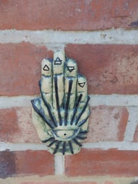 Image 3 of All Seeing Hand Ceramic Wall Art Joss Stick Holder
