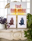 Couronnée - Linogravure originale en édition limitée format A4