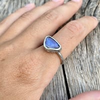 Image 2 of Australian Opal Silver Ring, US 7