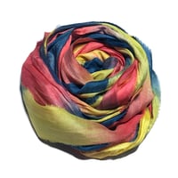 Image 3 of 10YD. PLAY DOH  HAND DYED SARI SILK RIBBON BY COLOR KISSED SILK