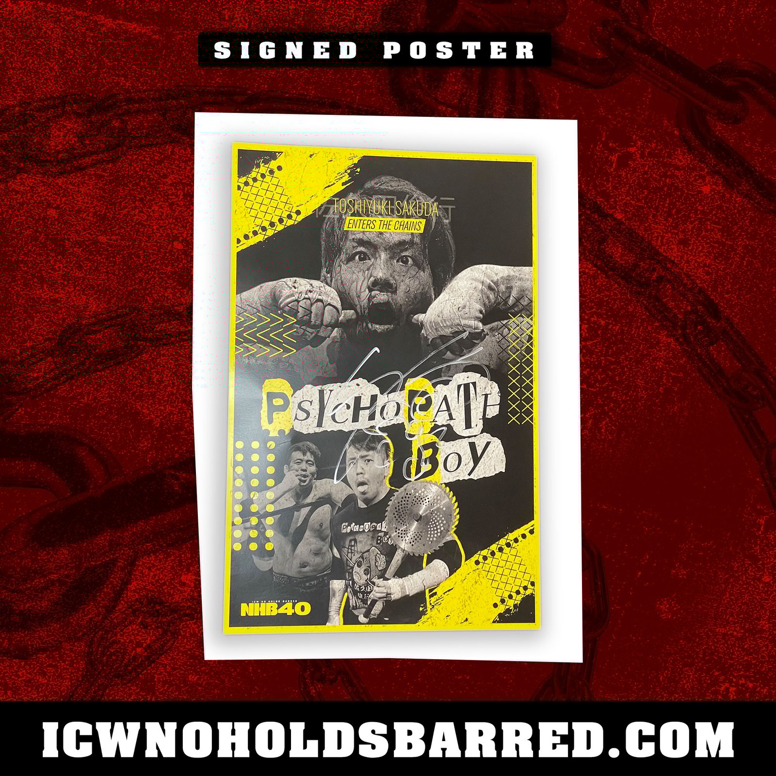Toshiyuki Sakuda Autographs | ICW NHB Shop