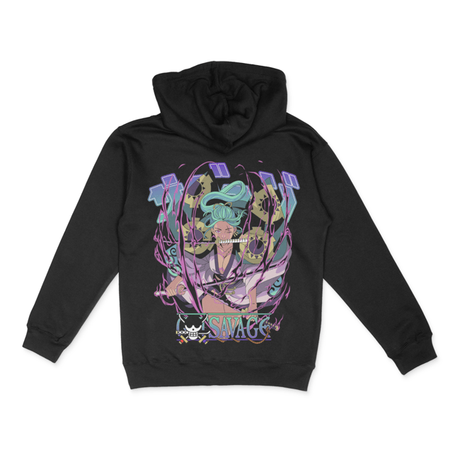 GTSVG x ONE PIECE QUEEN OF HELL HOODED PULLOVER