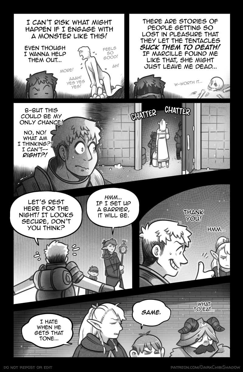 Tentacles in Dungeon - A Dungeon Meshi Parody