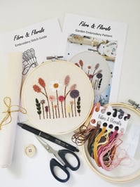 Image 1 of Garden embroidery kit - with gift!