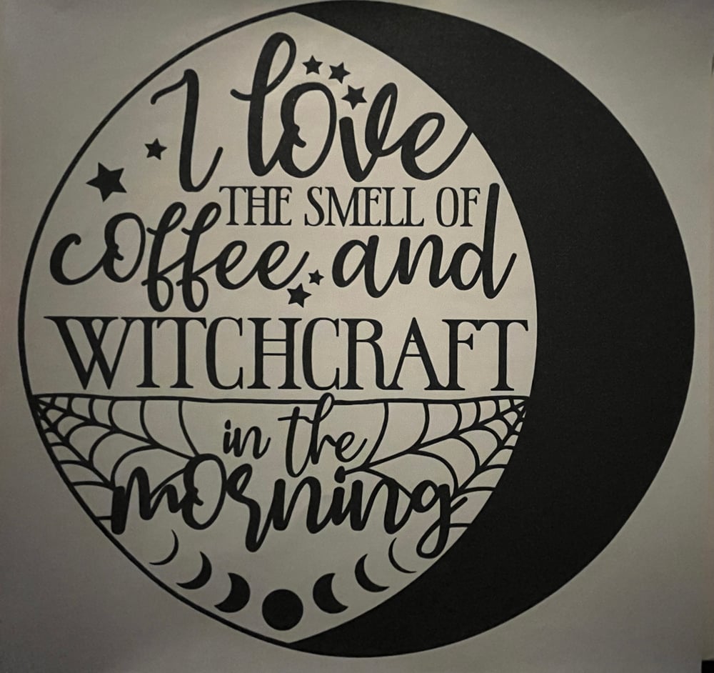 Image of Coffee & Witchcraft Moon Design 
