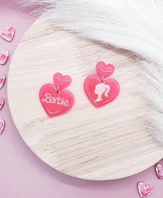 Image of Barbie Girl Heart Dangle
