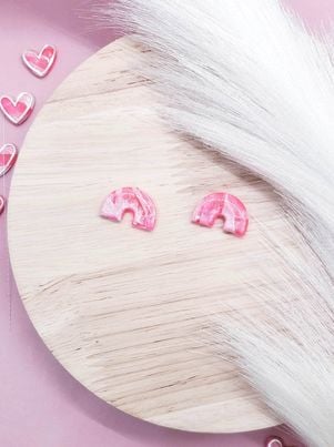 Image of Pink Arch Stud