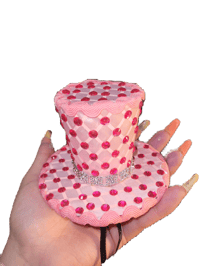 Image 1 of Pink Rhinestone top hat 🎩 