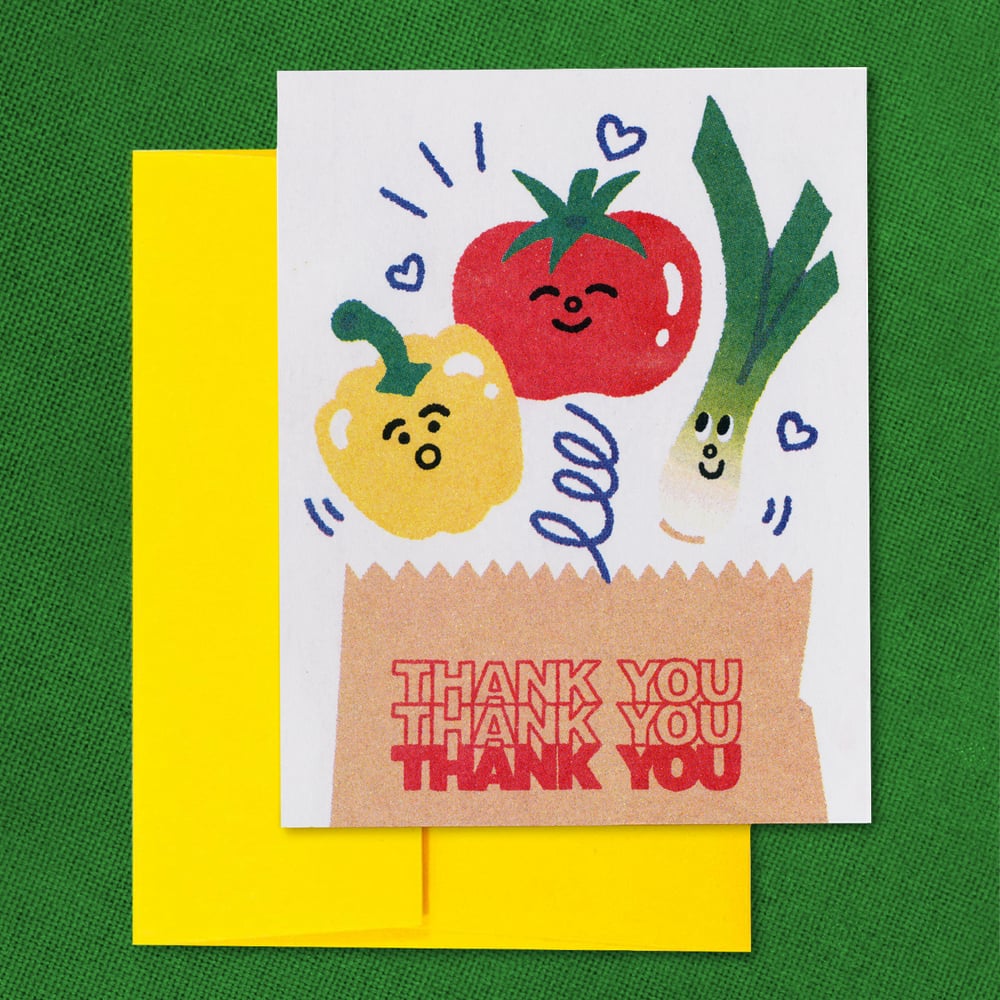 Image of Grocery Friends Thank You Card