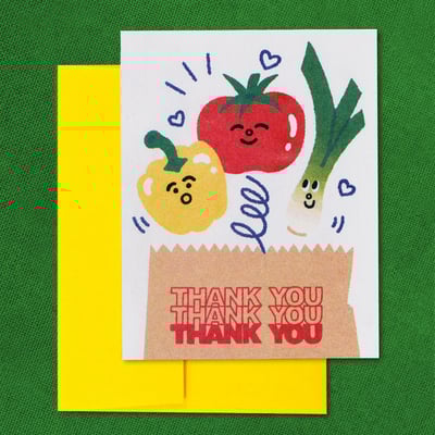 Image of Grocery Friends Thank You Card