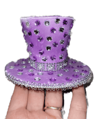 Image 1 of Purple Rhinestone top hat 💜 