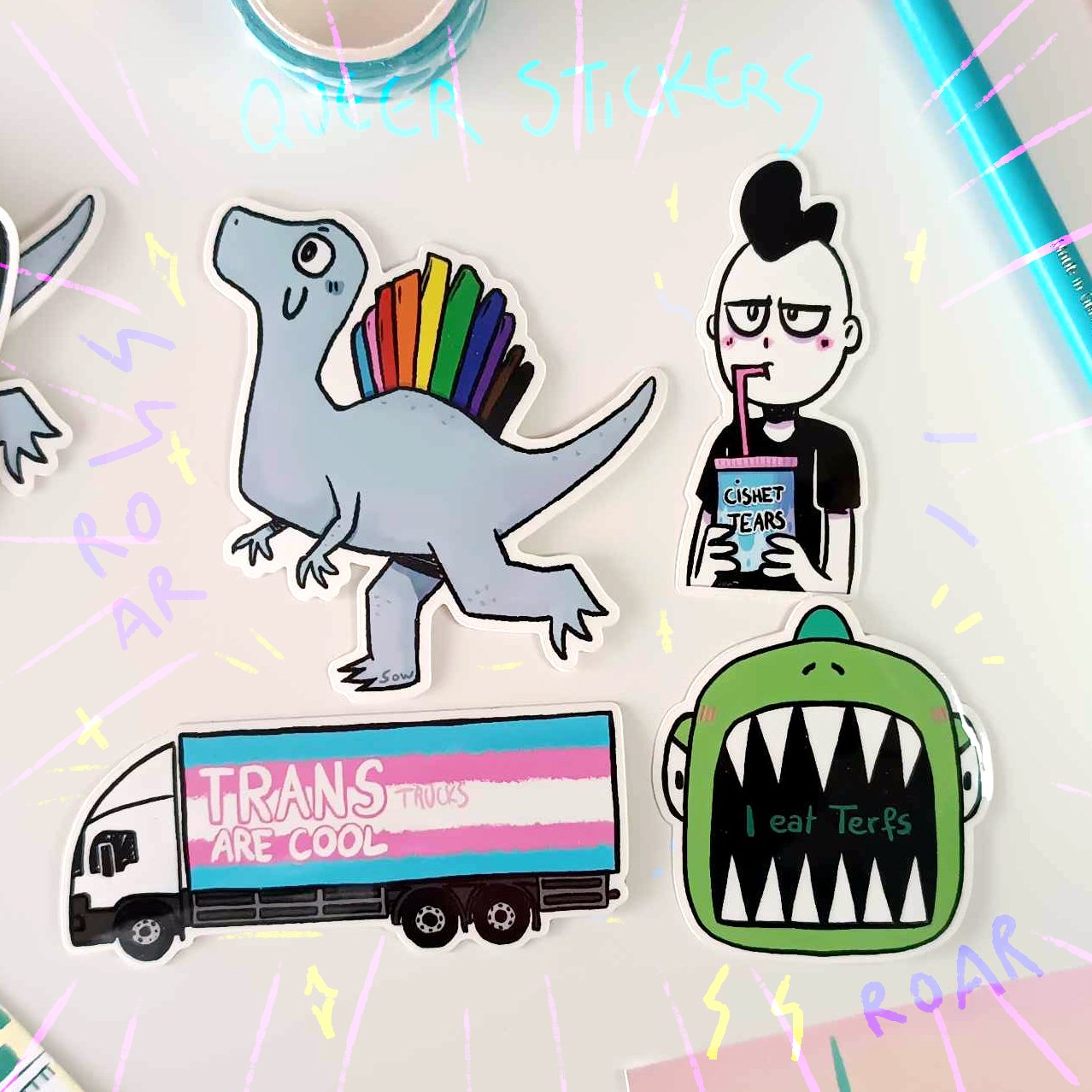 Queer stickers - pack