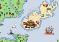 Image 3 of Treasure Map Wrapping paper