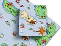 Image 5 of Treasure Map Wrapping paper