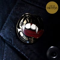 Image 2 of Bite Me Premium Enamel Pin: ThirteenSins Original 