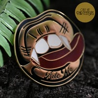 Image 3 of Bite Me Premium Enamel Pin: ThirteenSins Original 