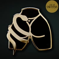 Image 1 of BodiesandBotanics Colab Premium Enamel Pin and Print (ThirteenSins Original)