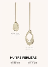 Image 2 of HUITRE // OYSTER - COLLIER M  //  NECKLACE M 