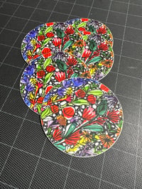 Image 2 of Spring Florals Sticker - Round