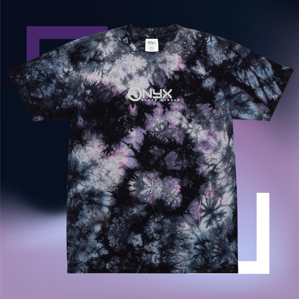 Image of Oversized Tie-Dye T-Shirt - Milky Way