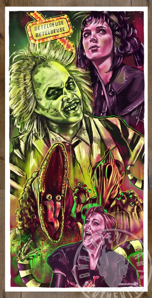 Image of Beetlejuice 7x14 in. Art Prints