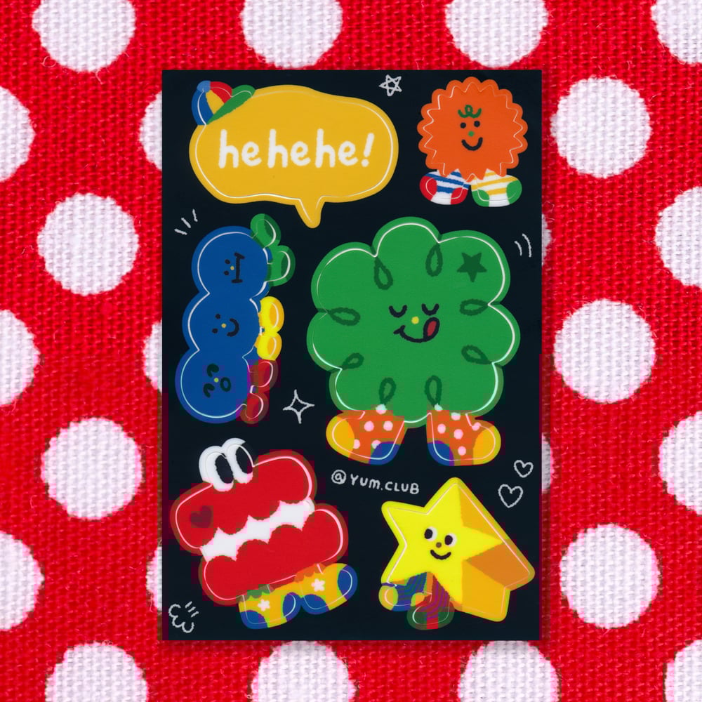 Image of Cool Socks Club Vinyl Sticker Sheet