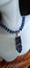 Image of SODALITE AND BLUE TOPAZ PENDANT NECKLACE