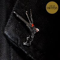 Image 2 of Scissorhands Premium Enamel Pin: ThirteenSins Original 
