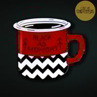 Image 1 of Youresocool Colab Premium Enamel Pin and Print "Twin Peaks" (ThirteenSins Original)