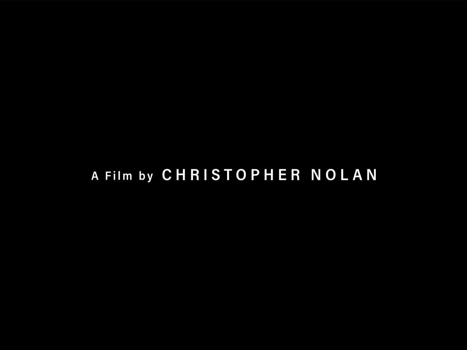 A Film by Christopher Nolan Fine Art Print