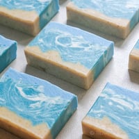 Image 4 of Ocean Beach Summer Vegan Soap Bar, Sea Shore Sand Water Bar Soap | Scent: Ocean Breeze