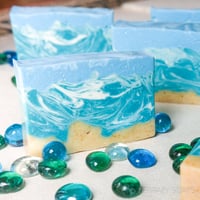 Image 5 of Ocean Beach Summer Vegan Soap Bar, Sea Shore Sand Water Bar Soap | Scent: Ocean Breeze