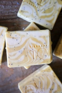 Image 4 of Lemon Poppy Seed Soap Bar w/ exfoliation | Scent: Lemongrass