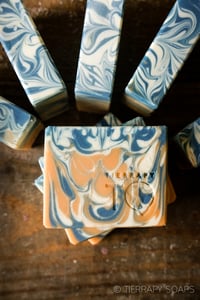 Image 1 of UVA University College Soaps Orange Blue White | Scent: Cucumber + Green Tea