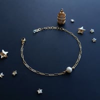 Image 2 of Pearl Staple Bracelet