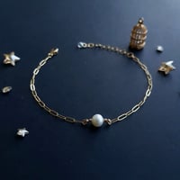 Image 1 of Pearl Staple Bracelet