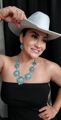 Image 1 of Collar vaquero azul