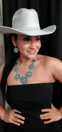 Image 3 of Collar vaquero azul